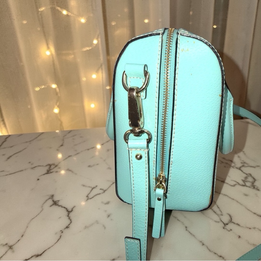 Kate Spade Alessa Wellesley Robin’s Egg Blue Leather Satchel Crossbody 🩵 EUC - Picture 9 of 13
